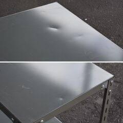 【東5/28】≪zyt1692ジ限≫ スチールラック 2段 87.5cm×45cm 875x450mm スチール棚 幅89cm 奥行 46.5cm 高さ60.5cm オフィス家具/什器/業務用 61020-05の画像