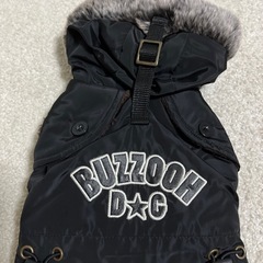 ペット服　【新品】 BUZZOOH ボアジャンバー　黒　S の画像