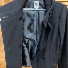 【お話し中】黒　コートの画像