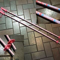 KAZAMA 146cm ジュニアスキー SPAX J ROCKER ルックビンディング付き板 ポールセット カザマ 札幌市 新道東店の画像