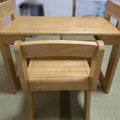 【最終価格】　キッズデスク　机　子供　高さ調節　お絵かき　木製の画像