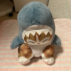未使用、モフサンド🦈サメネコ🐱ぬいぐるみ28センチ