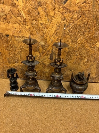 仏具 仏壇 ロウソク立て アンティーク