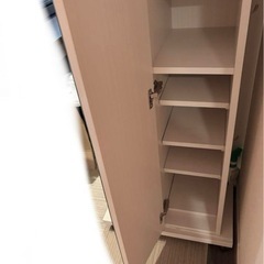 姿見鏡付き ハンガーラック 小物収納の画像