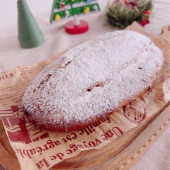 越谷市の米粉のパン教室iro iro 12月のレッスン　米粉のシュトーレンの画像