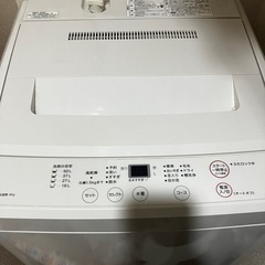 【お引き取り限定】洗濯機　差し上げます。
