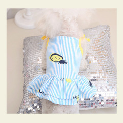 ワンちゃんワンピース/Lサイズ（新品）ブルー/半額以下の画像