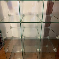ガラスショーケース ４段 ガラス棚 ショーケース  コレクション棚 陳列棚 ディスプレイ ラック 什器 店舗 の画像