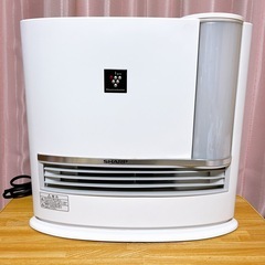 【美品】シャープ 加湿セラミックファンヒーター HX-G120-W プラズマクラスター搭載 美品 SHARPの画像