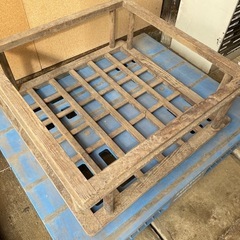 こたつやぐら　大型　掘りごたつ　 古道具 古民具 古家具 木製 レトロ こたつ 
昭和レトロ　アンティーク の画像
