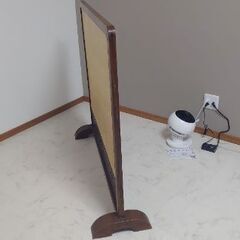 “ついたて”の骨とう品【古民家・隠れ家応援シリーズ】衝立　和風伝統襖画  画衝立　１台限定の画像