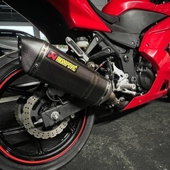 Kawasaki Ninja250 低走行車　カスタムマフラー　アクラポビッチの画像