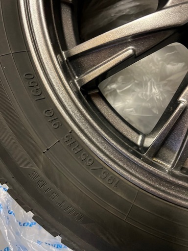 スタッドレスホイール付　４本セット　195/65r15 ヨコハマ　