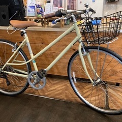 【前後タイヤ・チューブ新品！】6段変速　700×28c カゴ付き...