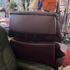 【美品】 エコーネス レノ ストレスレスチェア 本革 リクライニングチェア  2019年製　の画像