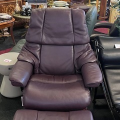 【美品】 エコーネス レノ ストレスレスチェア 本革 リクライニングチェア  2019年製　の画像