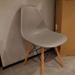 椅子　チェア　グレー　2脚の画像
