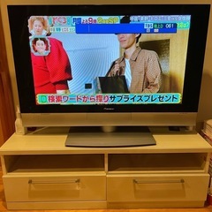 パイオニア　プラズマテレビ43型テレビ台込み