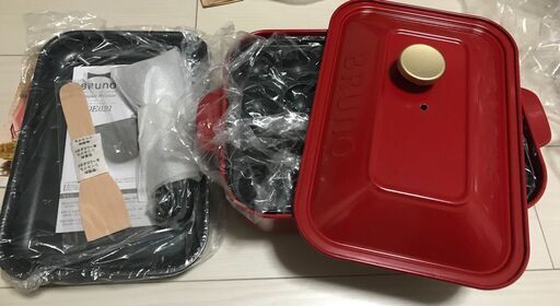 【新品未使用】ブルーノ　コンパクトホットプレート　BOE021