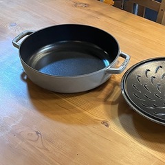 【未使用品】 STAUB ブレイザー・ソテーパン 両手鍋 フライパン 調理器具の画像