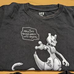 UNIQLO＆GU  キッズ　ブラック　半袖Tシャツ　2枚セットの画像