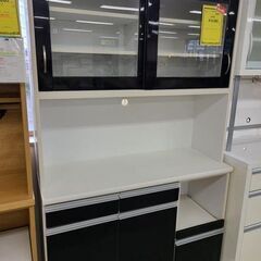 J7944　大宝工業　食器棚　キッチンボード　ブラック　クリーニング済み　【リユースのサカイ柏店】　