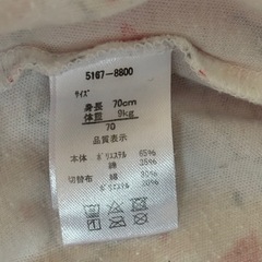 【70センチ】クリスマスっぽい？ロンパースの画像