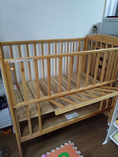 【6千円】ベビーベッド　ハイタイプ　KATOJI(カトージ)