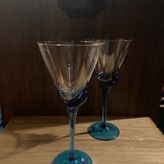 ボヘミアングラス/カクテルグラス/チェコスロバキア /二
脚セットの画像