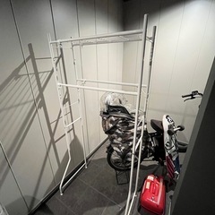 ホワイト　洗濯機　ラック　