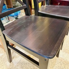【池上店】IKEA イケア　ダイニングチェア　ダイニング　チェア　椅子　イス　INGOLF インゴルフ　無垢材　無垢　木製　クラシック　黒　ブラック　dining chair black blk   [在庫2点 各売り] の画像