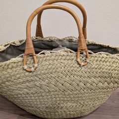 【中古】かごバッグ　籠バッグ　鞄の画像