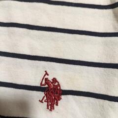 US POLO ASSN  キッズ　ボーダー　Tシャツの画像