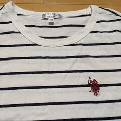 US POLO ASSN  キッズ　ボーダー　Tシャツの画像