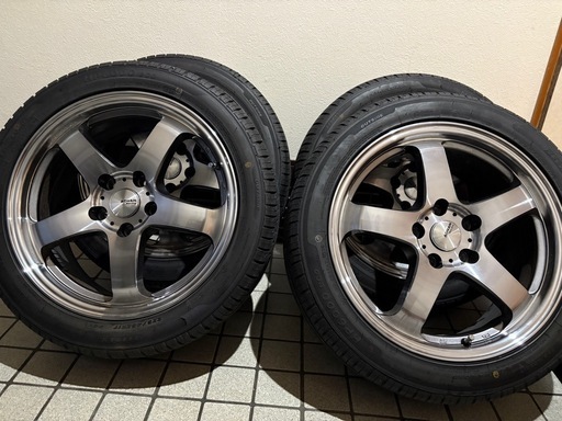 ほぼ新品！バリ溝17インチ ホイールセット 5本スポーク 39,650円
