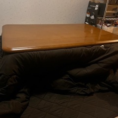 600Wハロゲンヒーター 手元コントローラー こたつ 【こたつテーブル + 掛敷布団 3点 セット 】 の画像