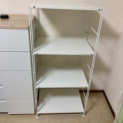 スチールユニットシェルフ・スチール棚(無印良品)の画像