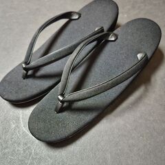 和装　葬式用　草履　黒