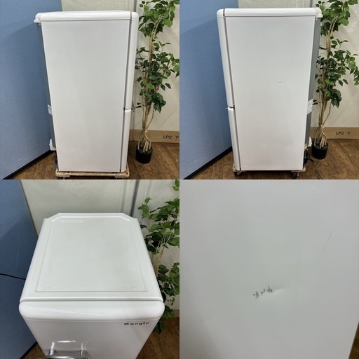 I308 ? ジモティー限定価格！ 人気のレトロデザイン♪ e angle 冷蔵庫 