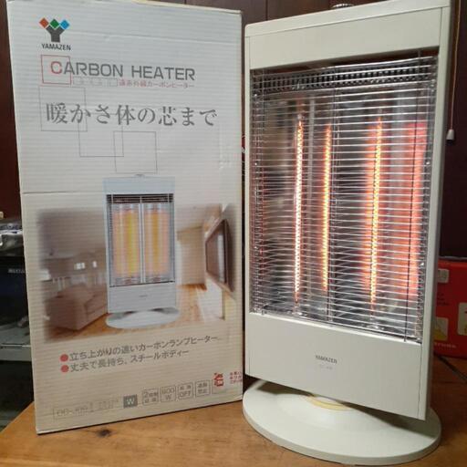店頭販売済み【稼働品】YAMAZEN カーボンヒーター DC-J09(W)