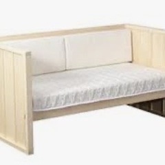 ブーリ バイロン　コット　3in1 ホワイト スプリング入りマットレスの画像