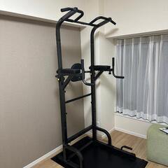 懸垂マシン（チンニングマシン、ぶら下がり健康器）セット