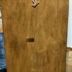 かなり古い板絵　印刷物の画像