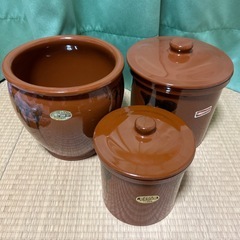 引き取り決まりました。かめ壺　3点 