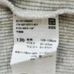 ユニクロ ワッフル生地カットソー 130の画像