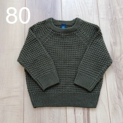 【新品】カーキーニット 80サイズ