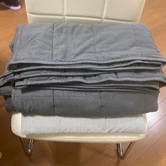 Marine Moon ウェイトブランケット 重力ブランケット 重い ブランケット 掛け布団 深い睡眠 不眠症対策 睡眠改善 快眠グッズ ストレス解消 オールシーズン シングル 150×210cm 7kg グレー の画像