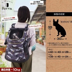 【美品】ペット用リュックサックの画像
