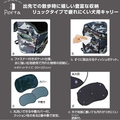 【美品】ペット用リュックサックの画像