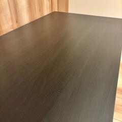 IKEAの天板を使った折りたたみローテーブルの画像